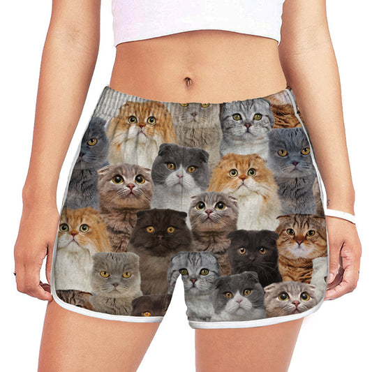You Will Have A Bunch Of Scottish Fold Cats - Women's Running Shorts V1