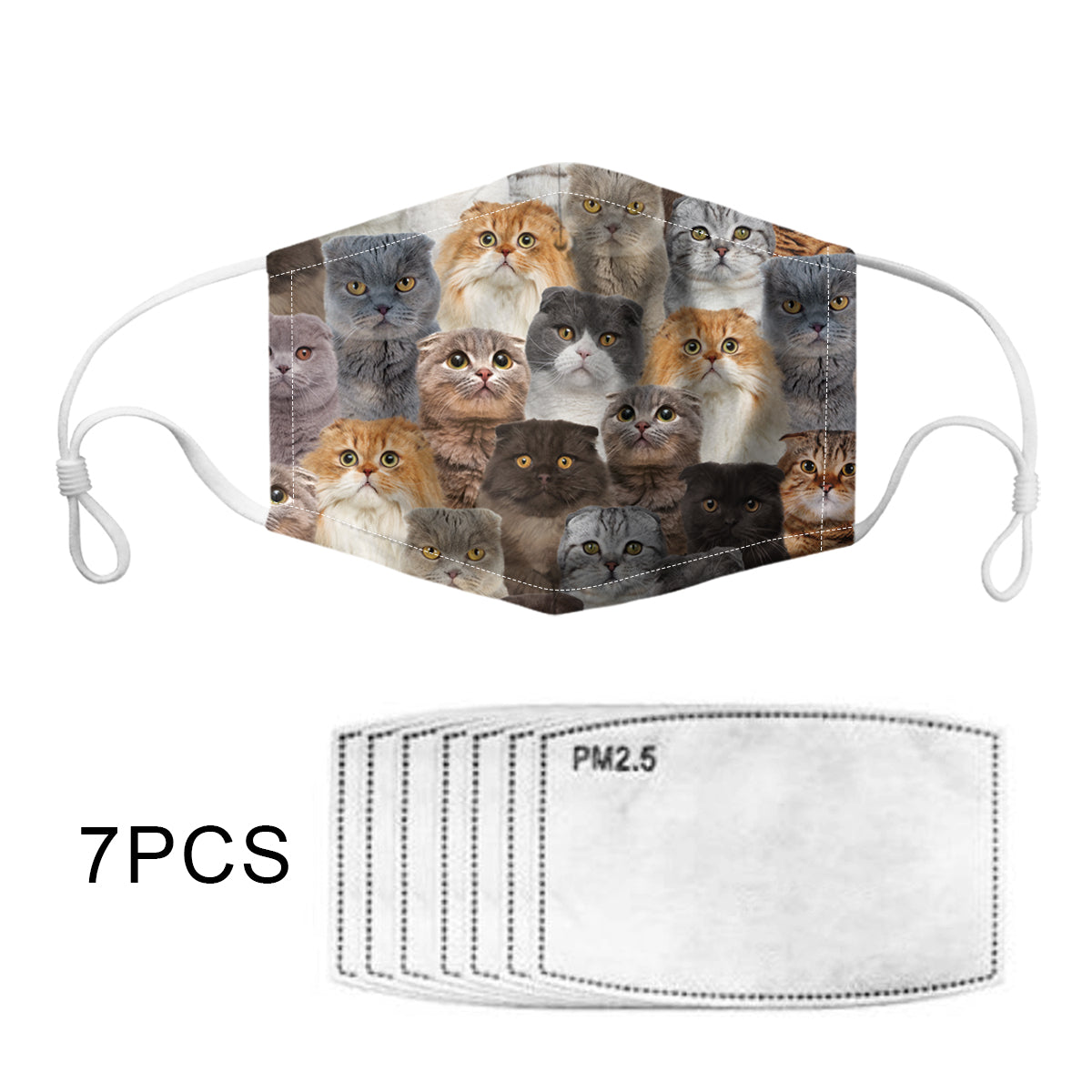 You Will Have A Bunch Of Scottish Fold Cats F-Mask