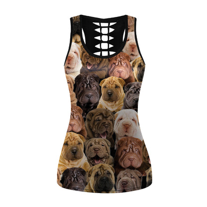 You Will Have A Bunch Of Shar Pei - Hollow Tank Top V1
