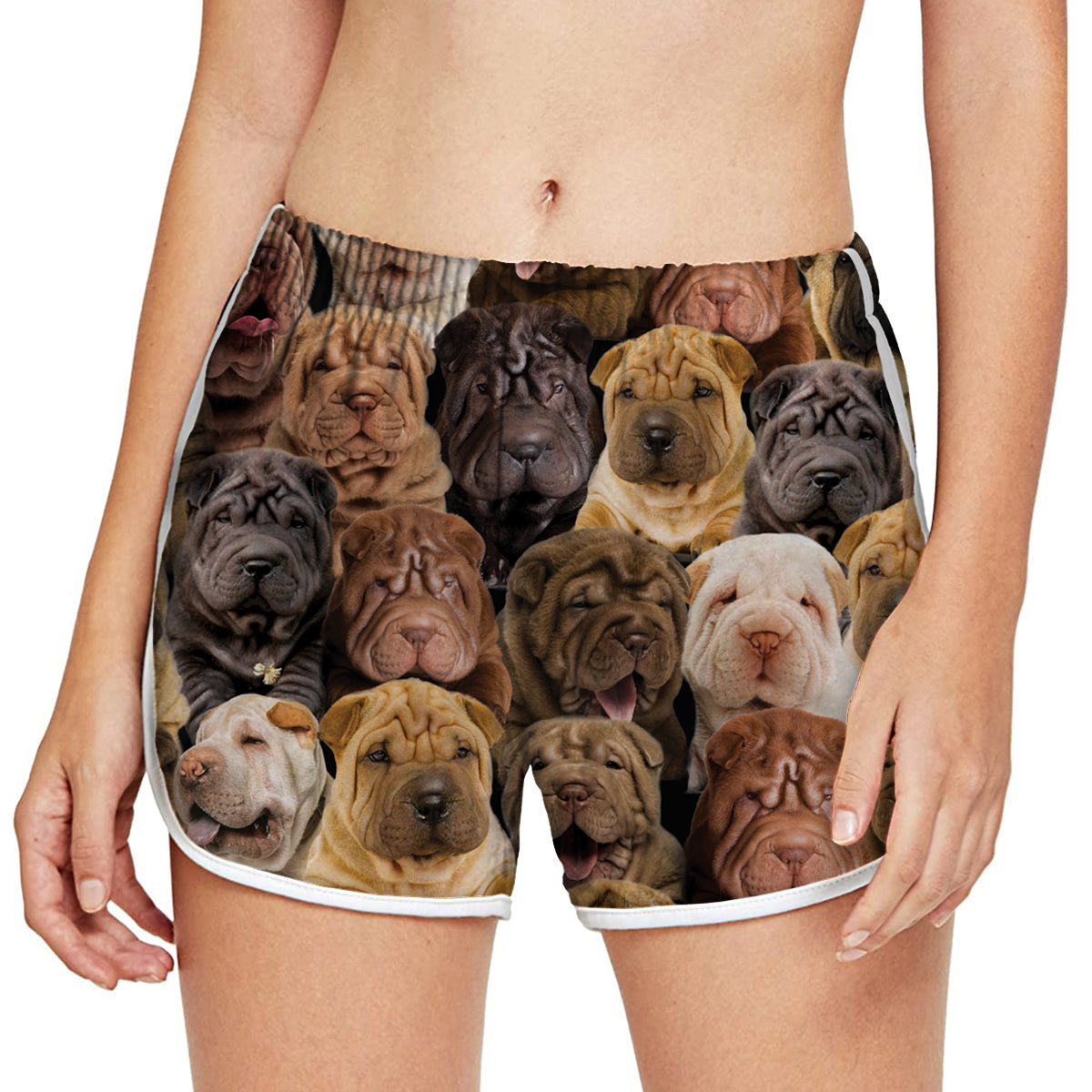 Vous aurez un tas de Shar Peis - Short de course pour femme V1