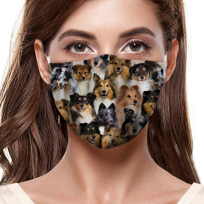 Sie werden einen Haufen Shetland Sheepdogs F-Maske haben