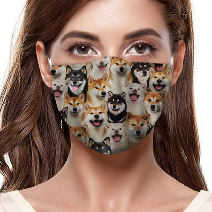 Sie werden eine Menge Shiba Inus F-Maske haben