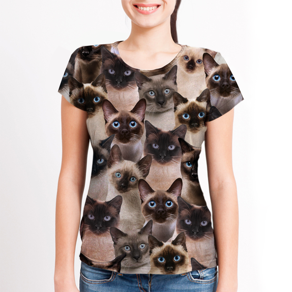 Vous aurez une bande de chats siamois - T-Shirt V1