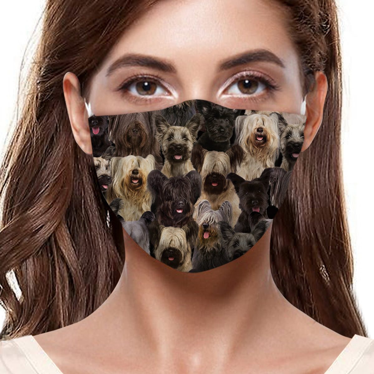 Sie werden einen Haufen Skye Terrier F-Maske haben