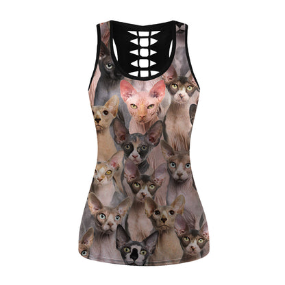 You Will Have A Bunch Of Sphynx Cats - Hollow Tank Top V1