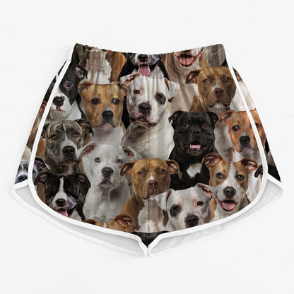 You Will Have A Bunch Of Staffordshire Bull Terriers - Women's Running Shorts V1