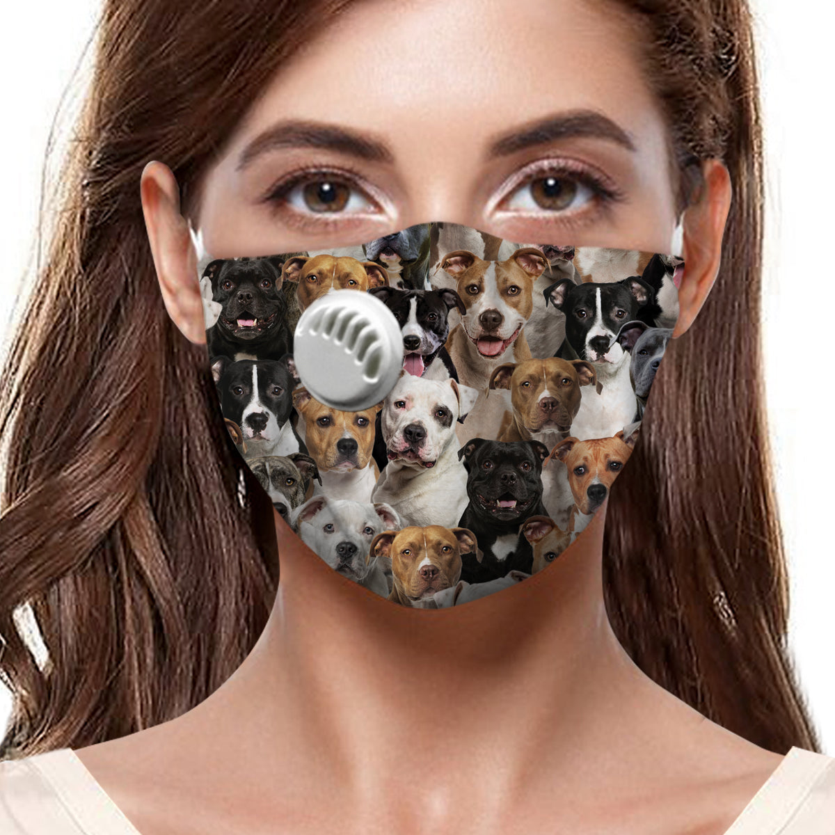 Vous aurez un tas de masques F Staffordshire Bull Terriers