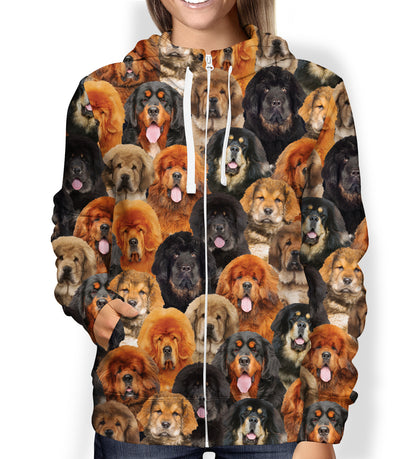You Will Have A Bunch Of Tibetan Mastiffs - Hoodie V1