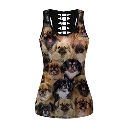 You Will Have A Bunch Of Tibetan Spaniels - Hollow Tank Top V1