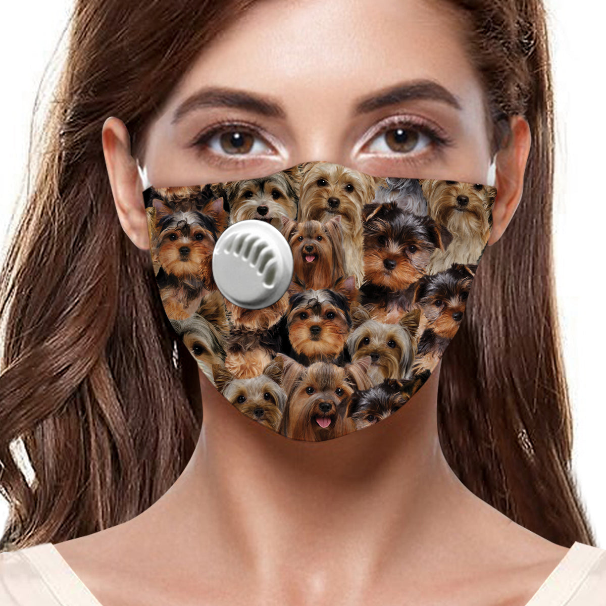 Vous aurez un tas de masques F des Yorkshire Terriers