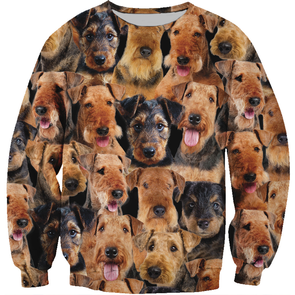 Vous aurez un groupe d’Airedale Terriers - Sweatshirt V1