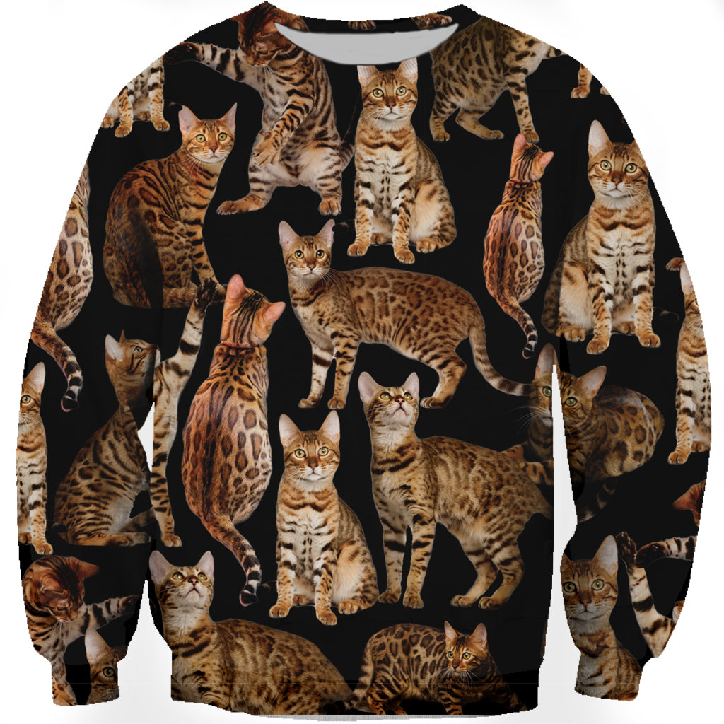 Vous aurez un groupe de chats du Bengale - Sweatshirt V1