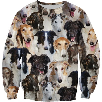 Vous aurez un tas de Barzois - Sweatshirt V1