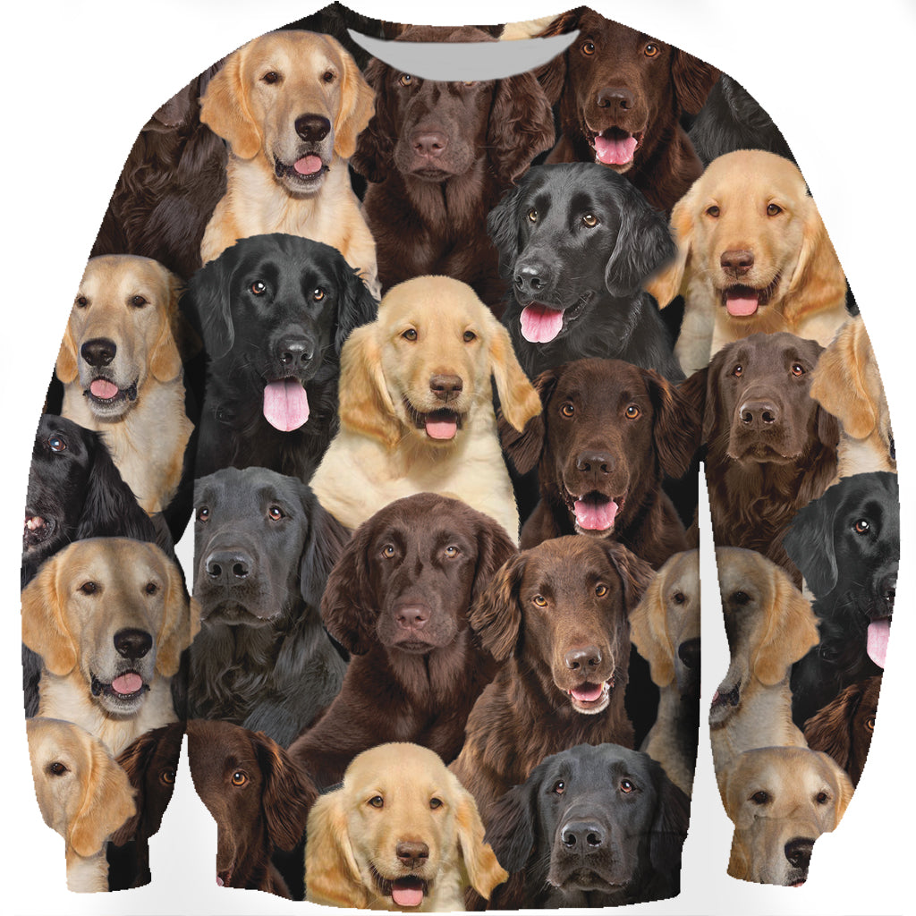 Vous aurez un tas de retrievers à poil plat - Sweatshirt V1