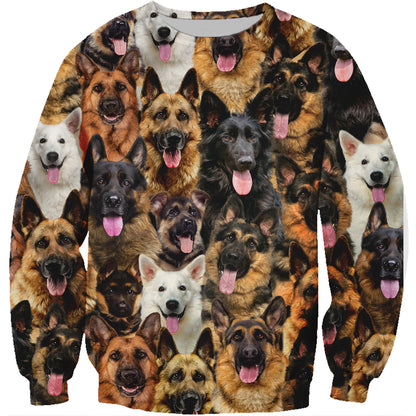 Sie werden einen Haufen Deutscher Schäferhunde haben - Sweatshirt V1