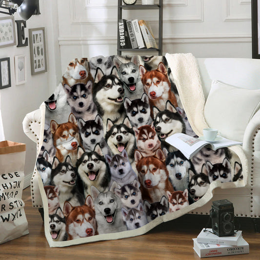 You Will Have A Bunch Of Huskies - Blanket V1