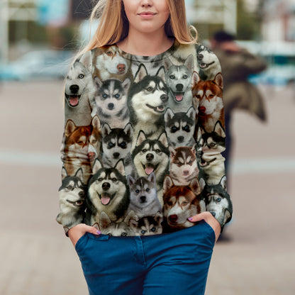 Vous aurez une bande de Huskies - Sweatshirt V1