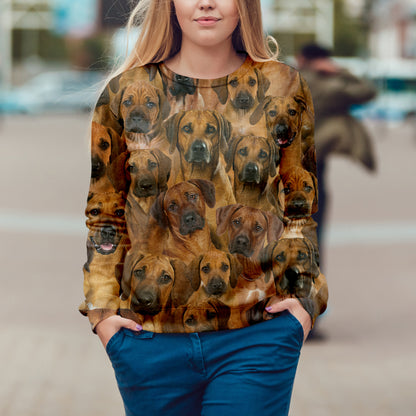 Vous aurez un groupe de Rhodesian Ridgebacks - Sweatshirt V1