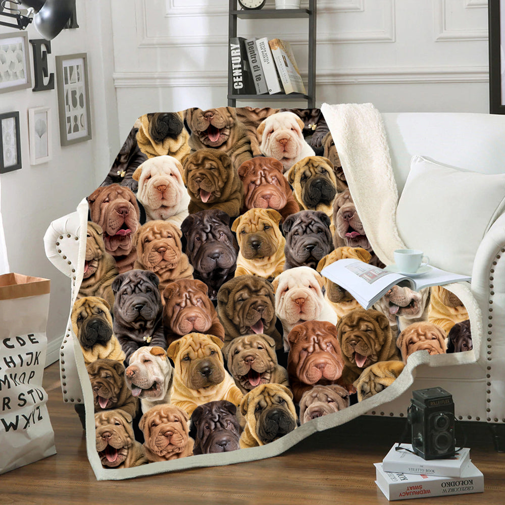 You Will Have A Bunch Of Shar Peis - Blanket V1