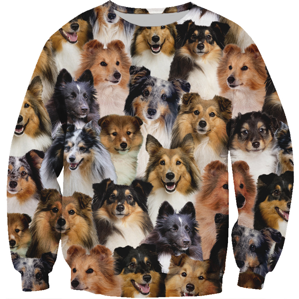 Vous aurez un groupe de chiens de berger Shetland - Sweatshirt V1