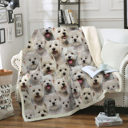 You Will Have A Bunch Of West Highland White Terriers - Blanket V1