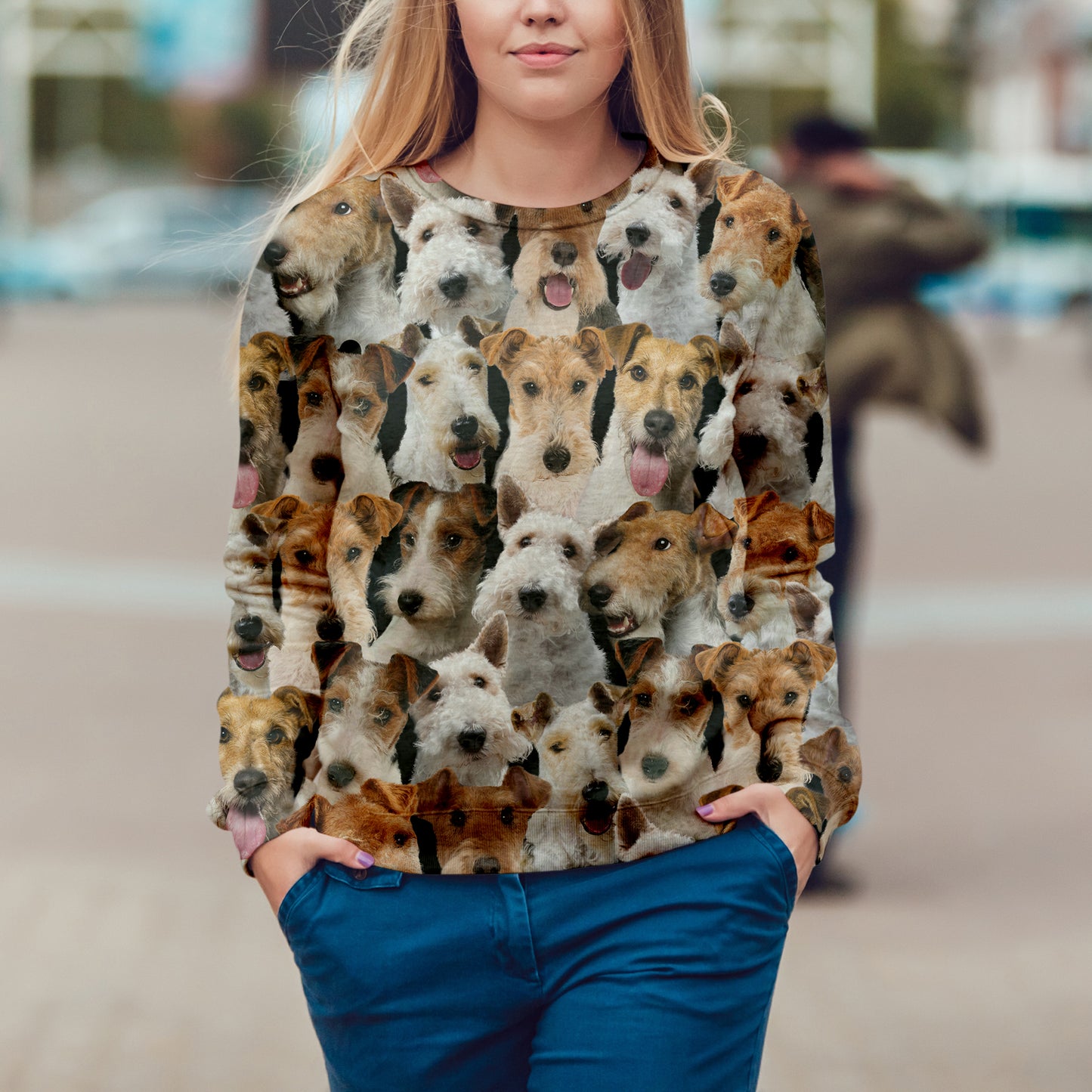 Vous aurez un tas de Wire Fox Terriers - Sweatshirt V1