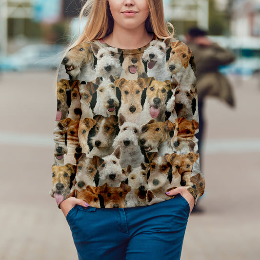 Sie werden einen Haufen Wire Fox Terrier haben - Sweatshirt V1