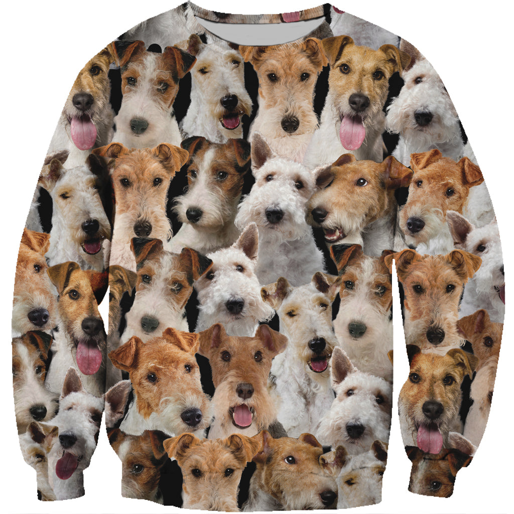 Vous aurez un tas de Wire Fox Terriers - Sweatshirt V1