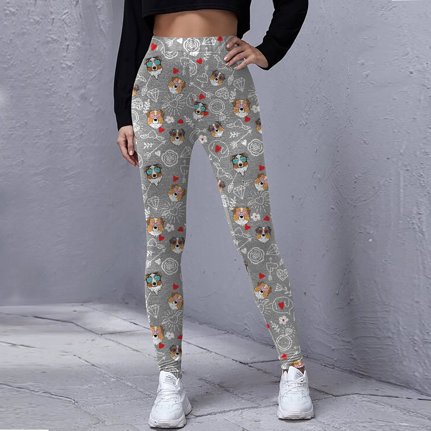 Your Cupid Is Your Australian Shepherd - Follus Leggings