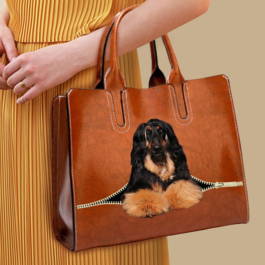 Your Best Companion - Afghan Hound Luxury Handbag V1