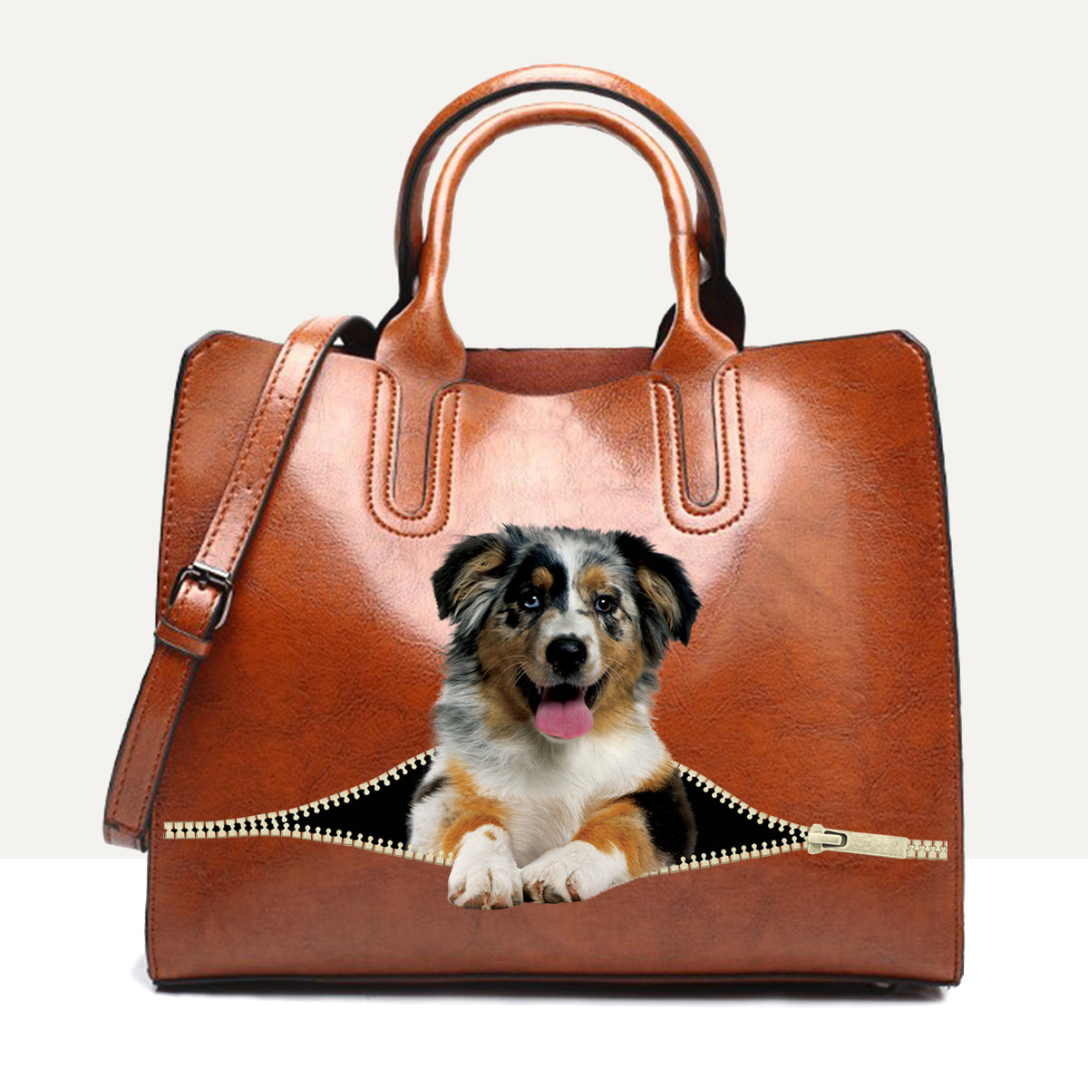 Your Best Companion - Australian Shepherd Luxury Handbag V1