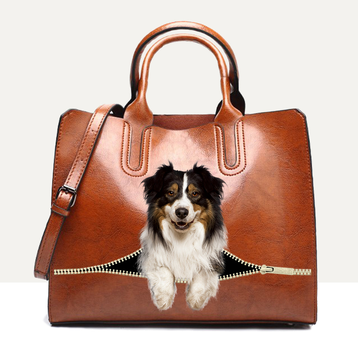 Ihr bester Begleiter – Australian Shepherd Luxus-Handtasche V2