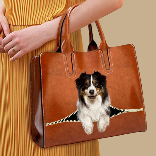 Your Best Companion - Australian Shepherd Luxury Handbag V2