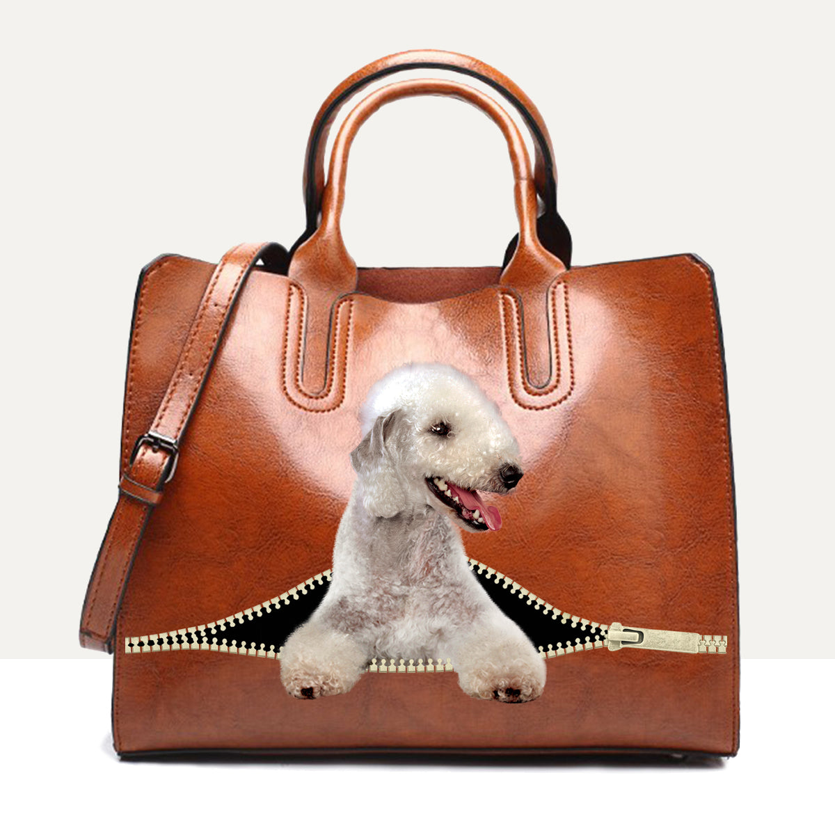 Votre meilleur compagnon - Sac à main de luxe Bedlington Terrier V1