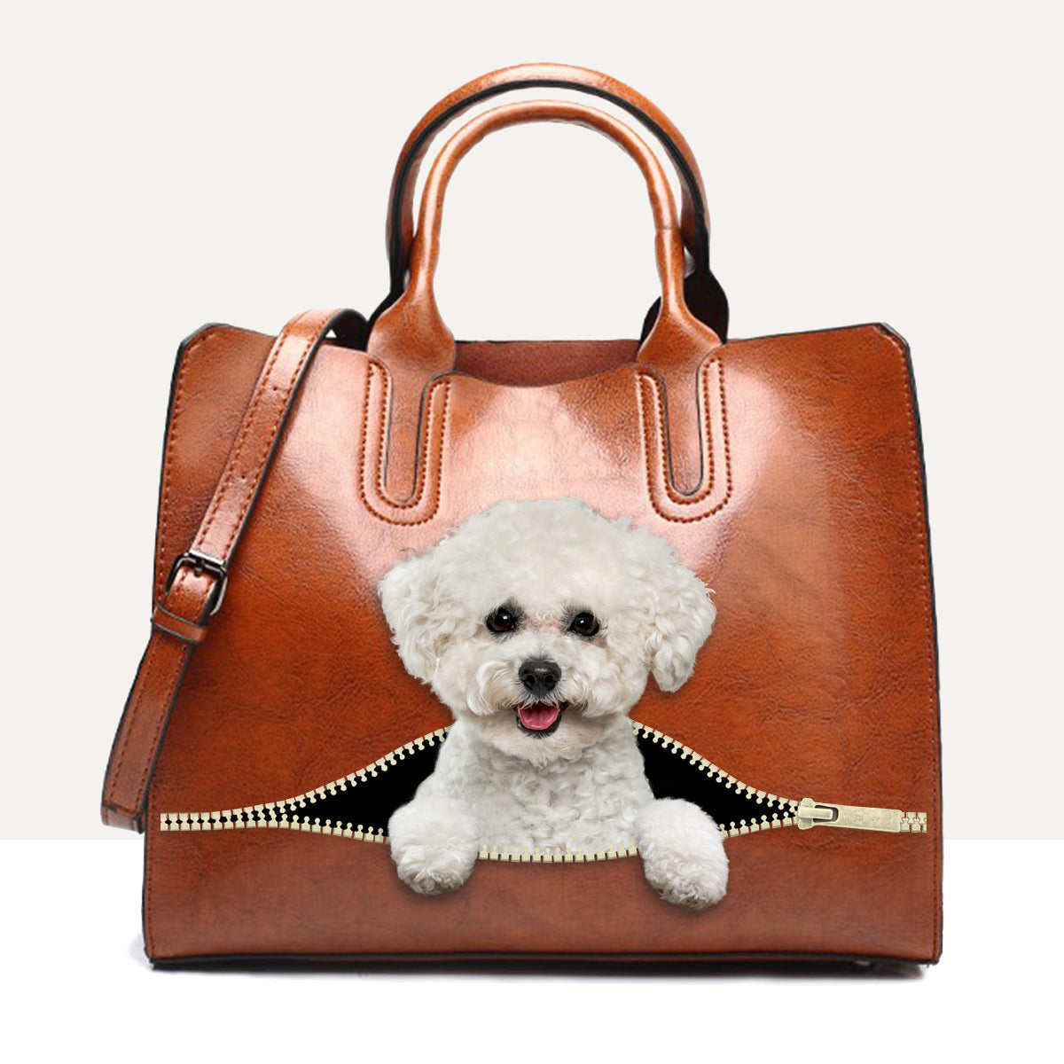 Your Best Companion - Bichon Frise Luxury Handbag V1