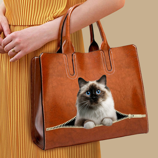 Ihr bester Begleiter – Birman Cat Luxus-Handtasche V1