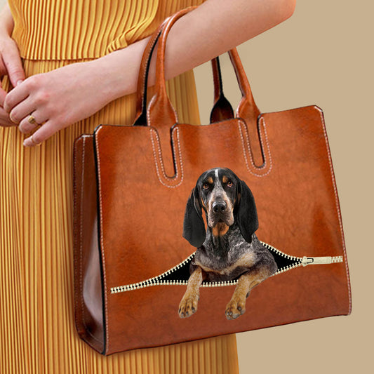 Ihr bester Begleiter – Bluetick Coonhound Luxus-Handtasche V1
