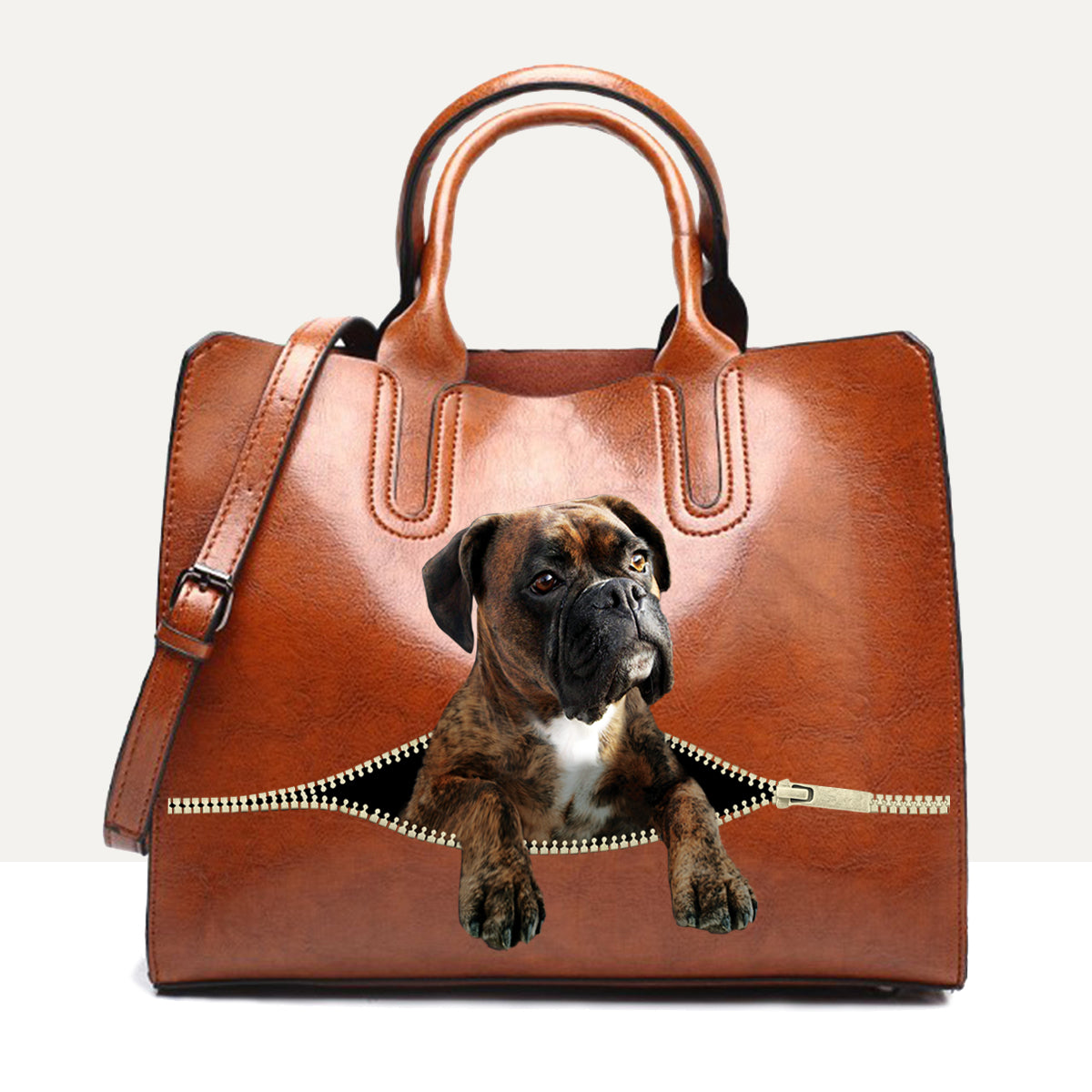 Your Best Companion - Boxer Dog Luxury Handbag V2