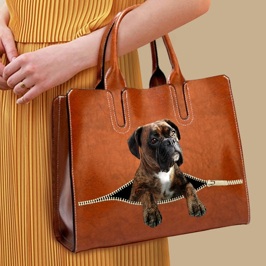 Your Best Companion - Boxer Dog Luxury Handbag V2