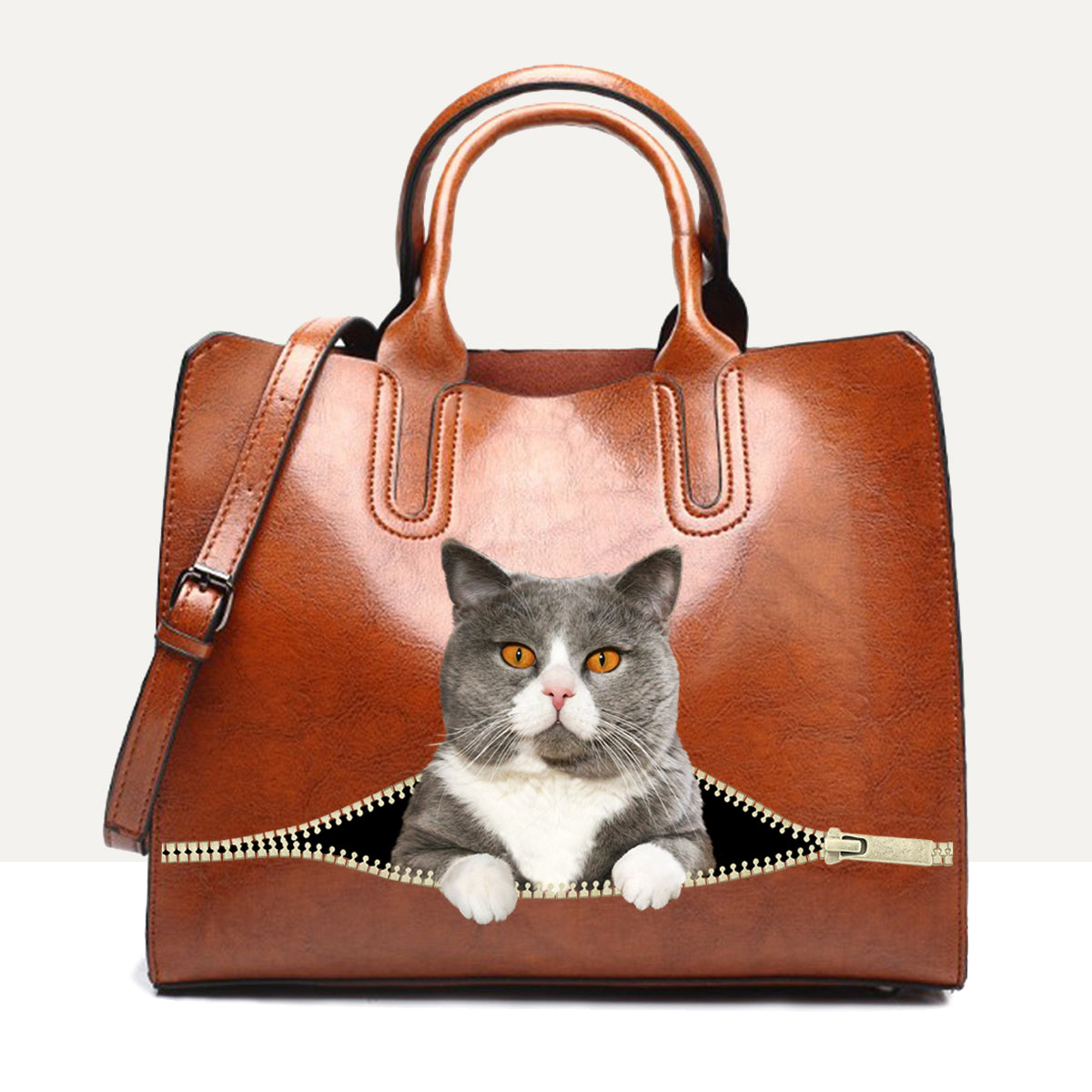 Votre meilleur compagnon - Sac à main de luxe British Shorthair Cat V3