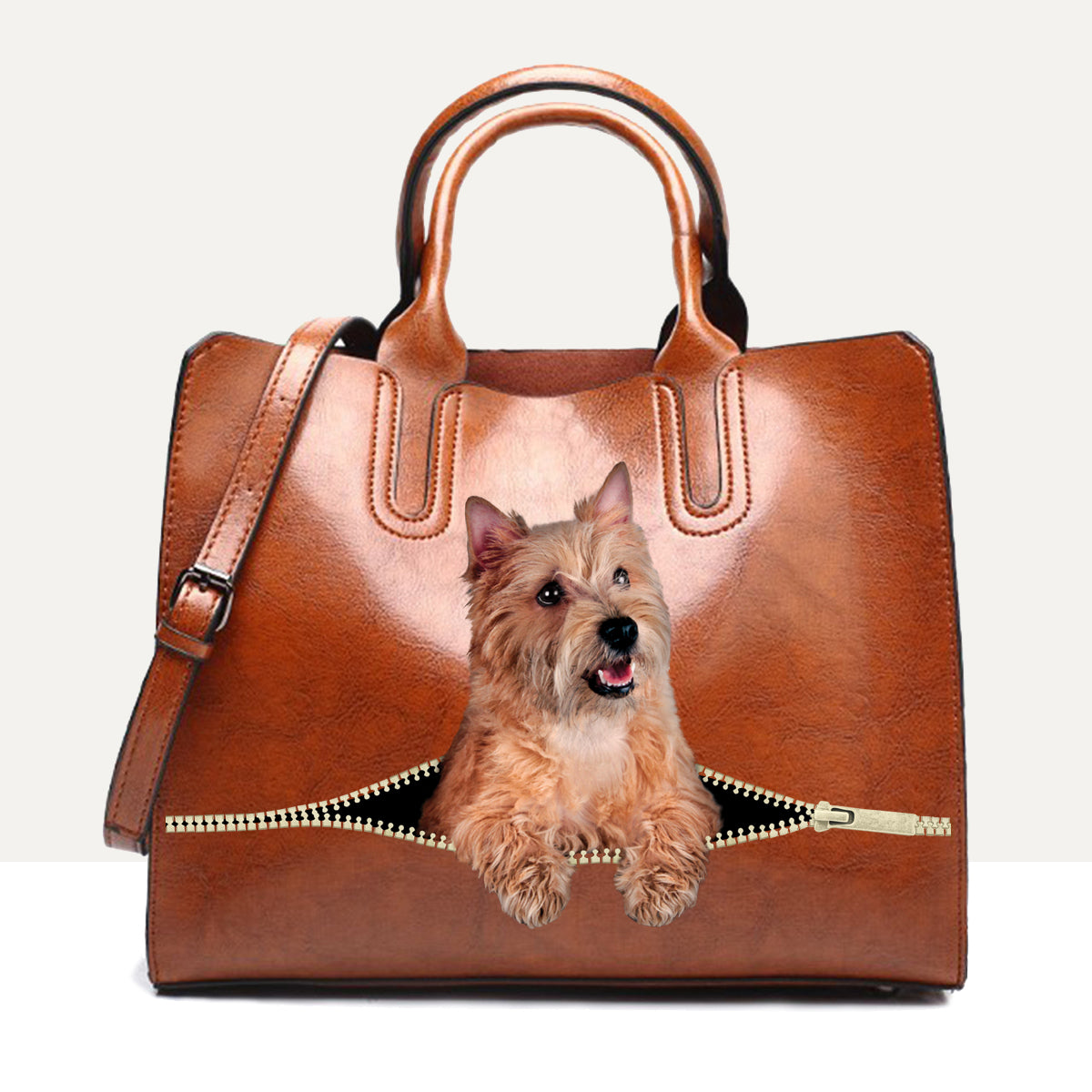 Ihr bester Begleiter – Cairn Terrier Luxus-Handtasche V3
