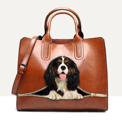 Your Best Companion - Cavalier King Charles Spaniel Luxury Handbag V1