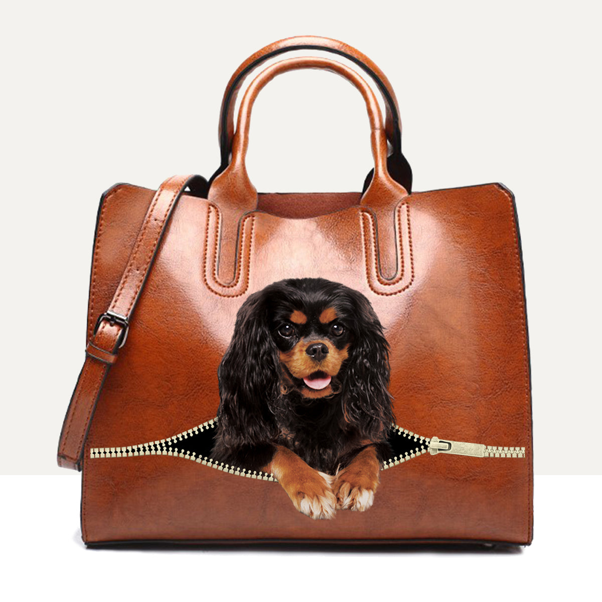 Your Best Companion - Cavalier King Charles Spaniel Luxury Handbag V4
