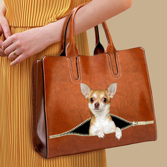 Votre meilleur compagnon - Sac à main de luxe Chihuahua V2