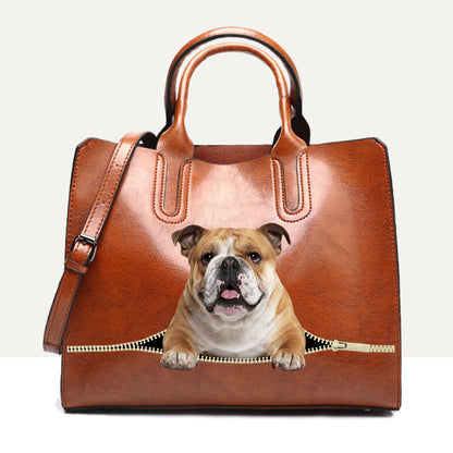 Ihr bester Begleiter – English Bulldog Luxury Handbag V2