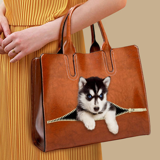 Ihr bester Begleiter – Husky Luxury Handbag V1