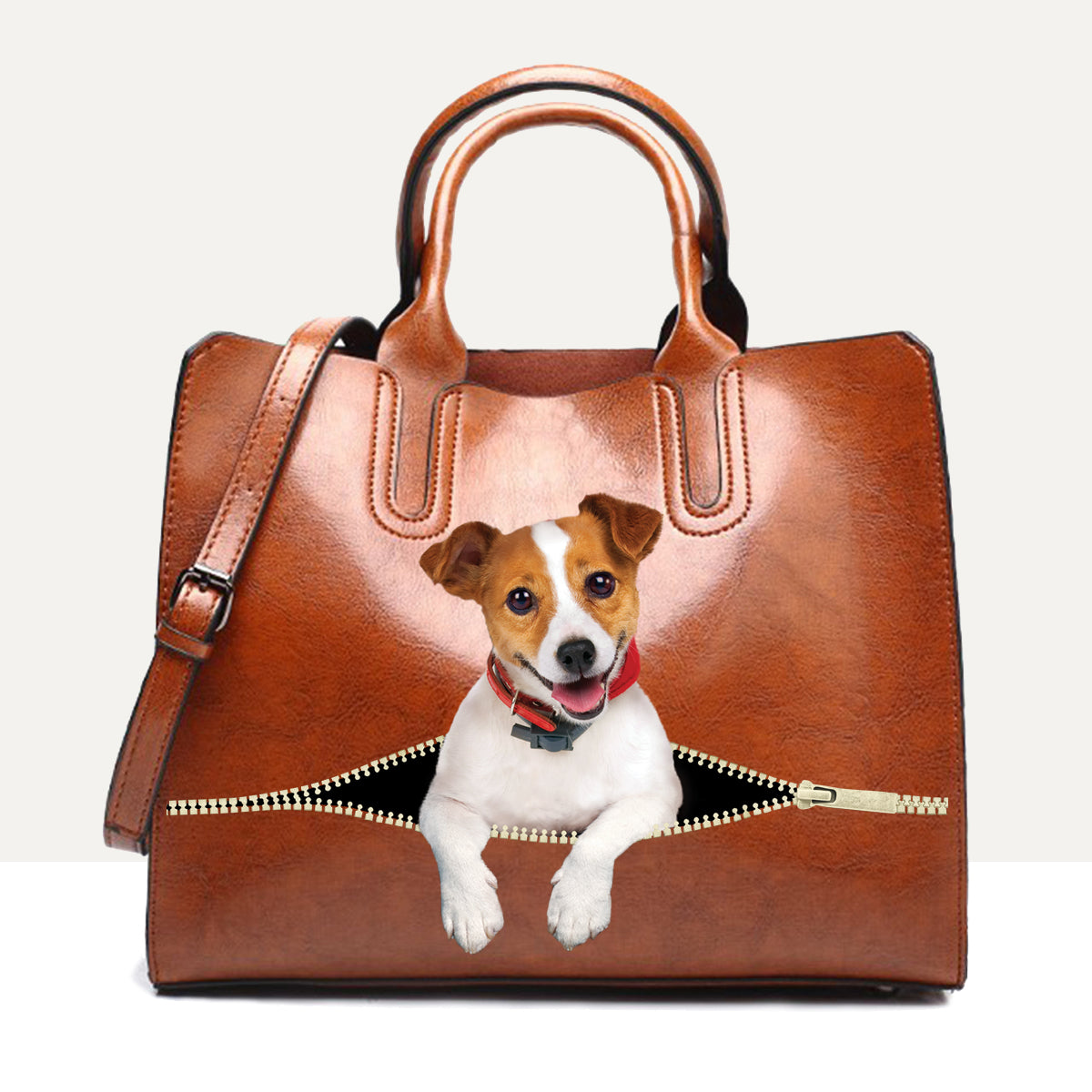 Ihr bester Begleiter – Jack Russell Terrier Luxus-Handtasche V1