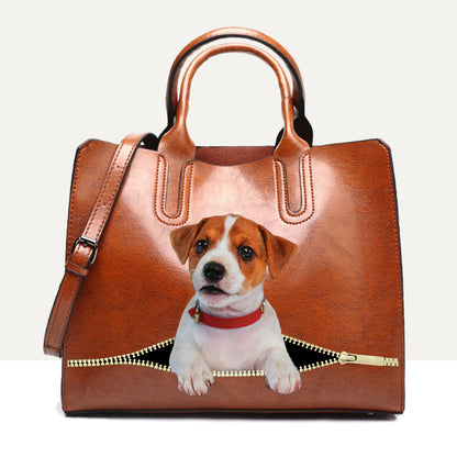 Ihr bester Begleiter – Jack Russell Terrier Luxus-Handtasche V2