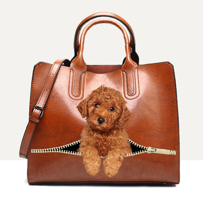 Ihr bester Begleiter – Poodle Luxury Handbag V2