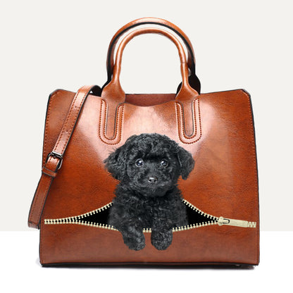 Ihr bester Begleiter – Poodle Luxury Handbag V3
